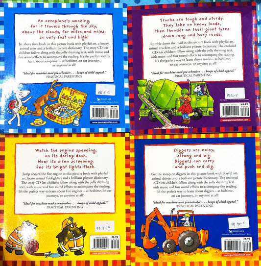 Tony Mitton Combo (Aeroplanes, Trucks, Fire Engines and Diggers)