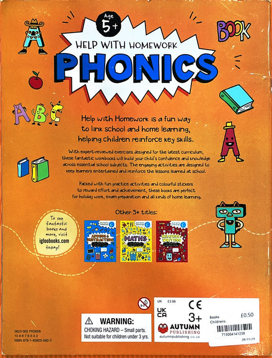 Phonics Acticity Book (with rewarding stickers)