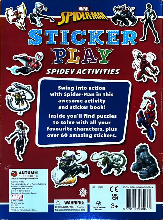 Spiderman Sticker Play (with Activities)