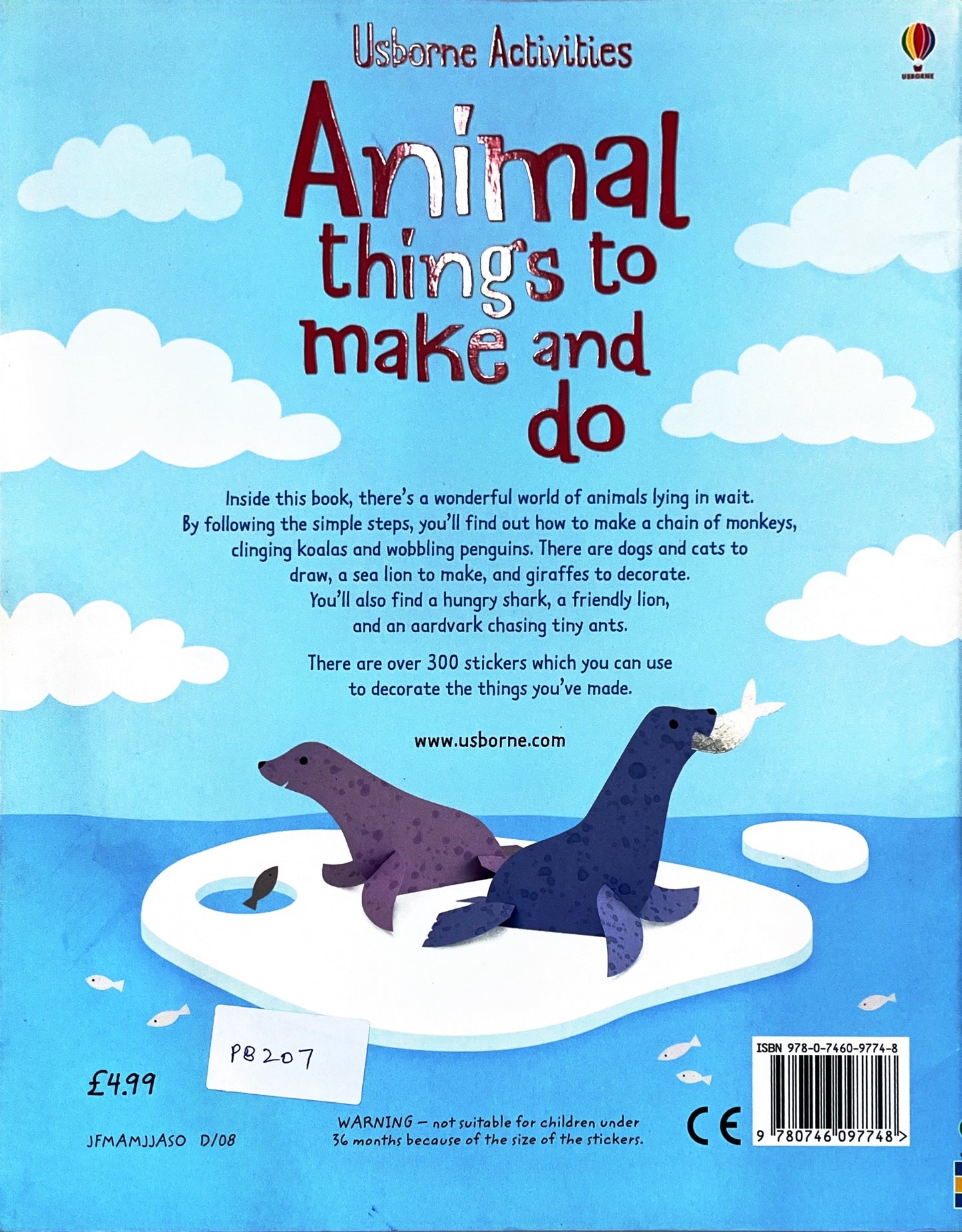 Usborne Animals Things to make and do