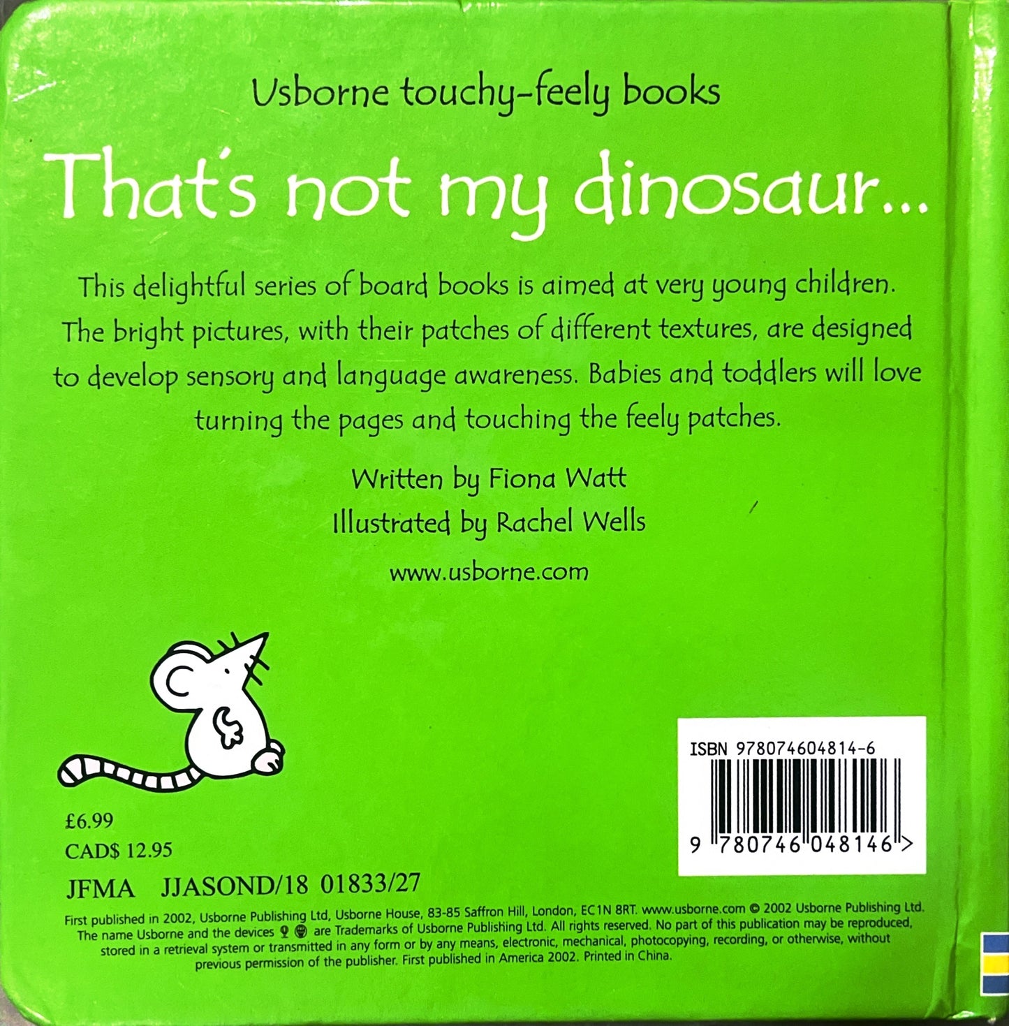 That's not my dinosaur (Touch and Feel)