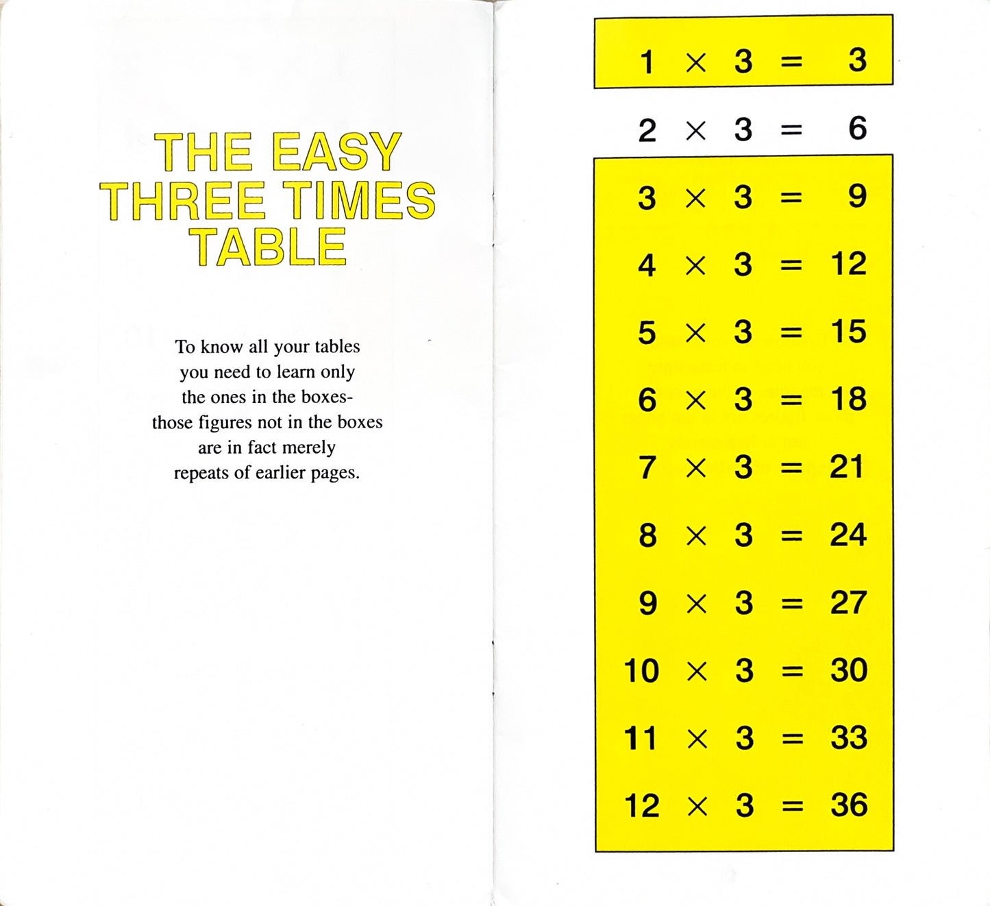 Times Table Book