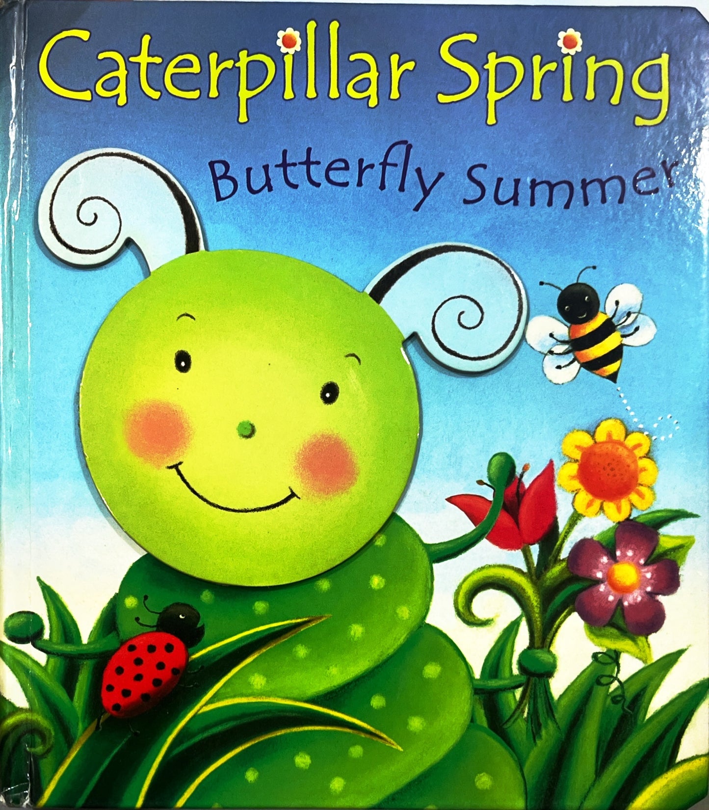 Caterpillar spring (with real model caterpilllar inside)
