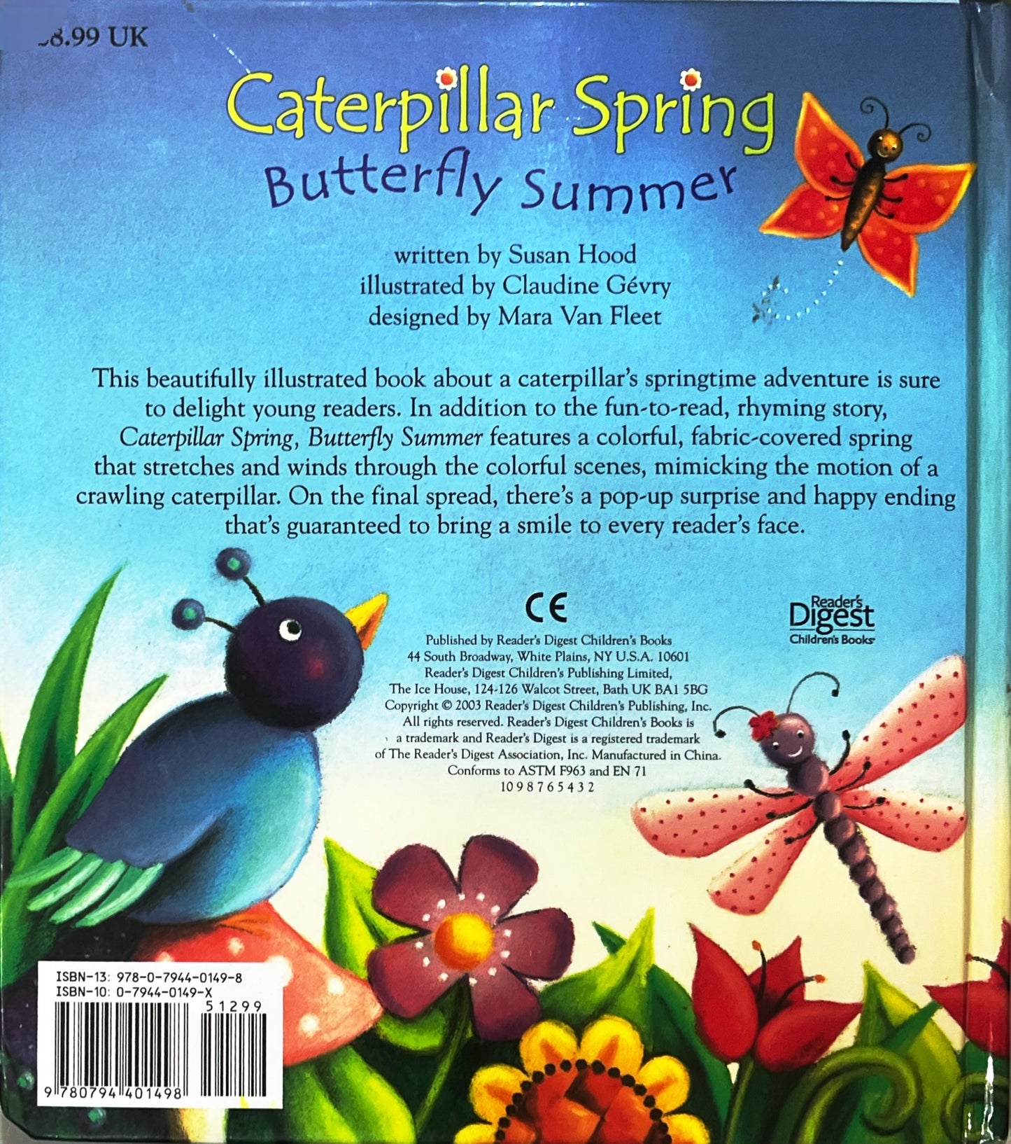Caterpillar spring (with real model caterpilllar inside)