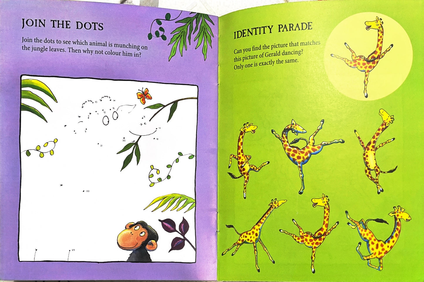 Giraffe can't dance (Small activity Book)
