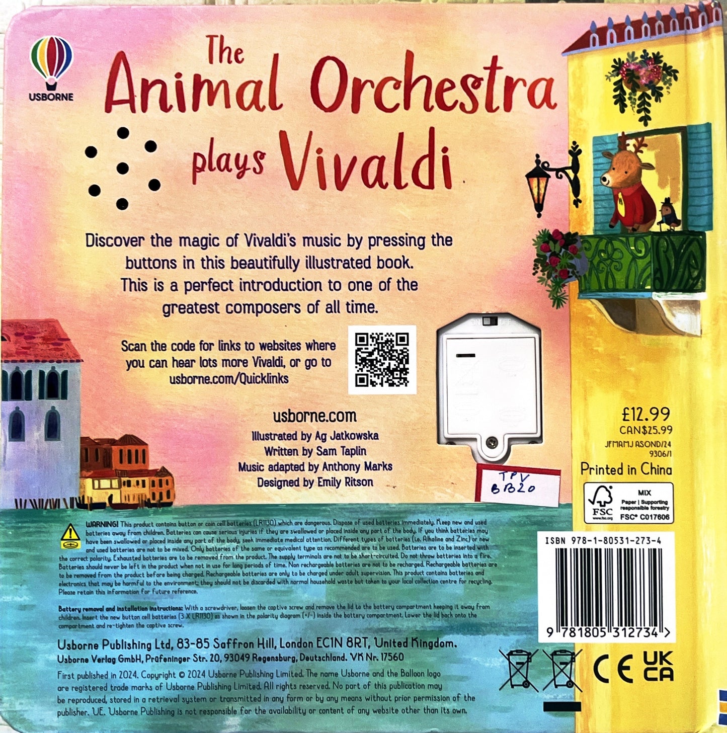 The animal Orchestra play Vivaldi ( Multi Sound Book)