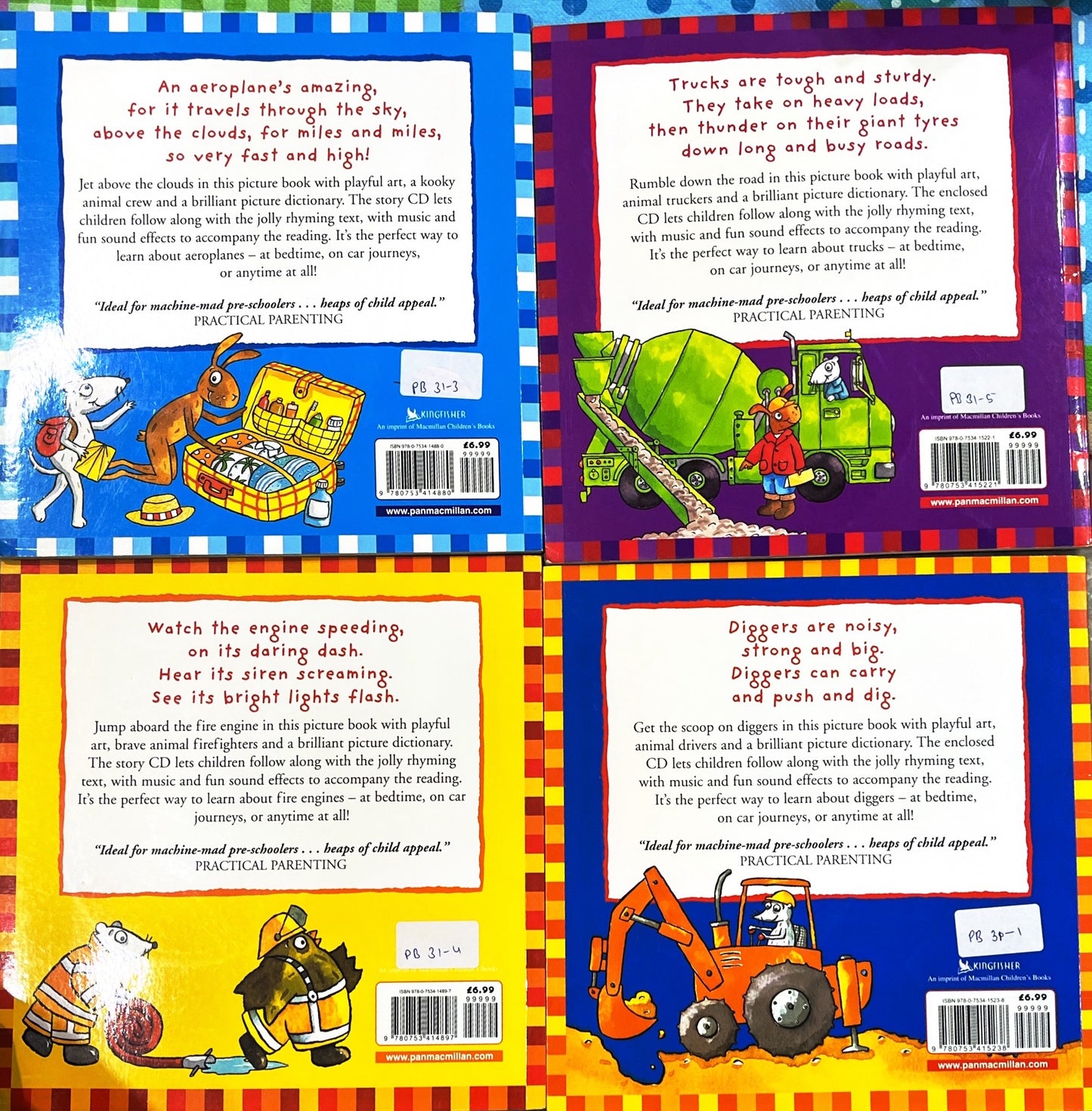 Tony Mitton Combo (Aeroplanes, Trucks, Fire Engines and Diggers)