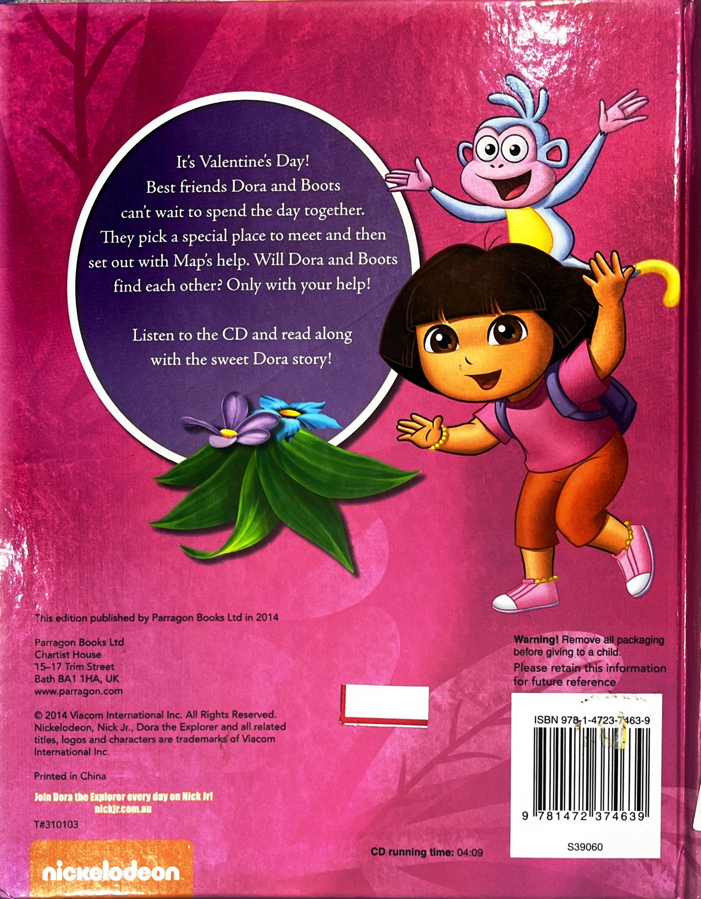 Dora (Book and CD) Hardcover Padded Book