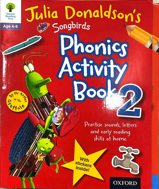 Julia Donaldson Phonics Activity Book Set (5 Books) Level 2,3,4,5,7
