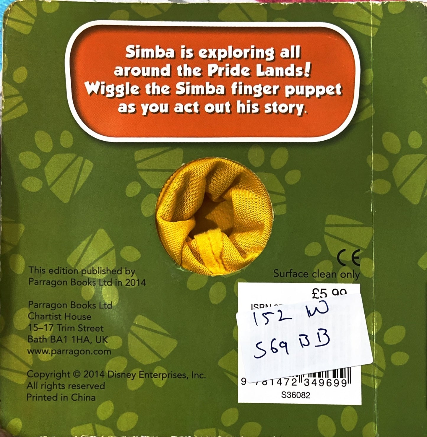 Simba Puppet Book (finger Puppet)