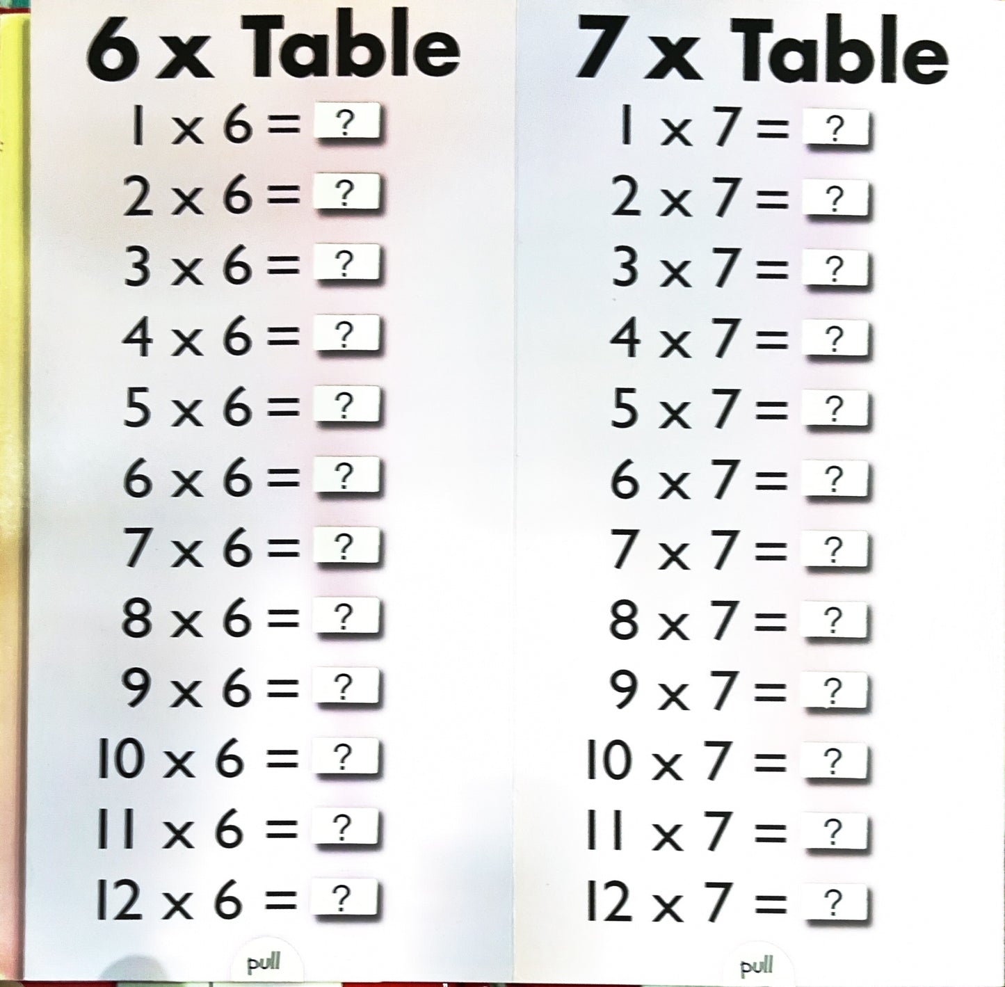 Times Table (Pull the Tab)
