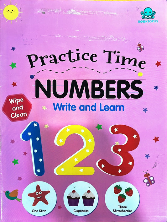 Practice Time Numbers (Wipe and Clean)