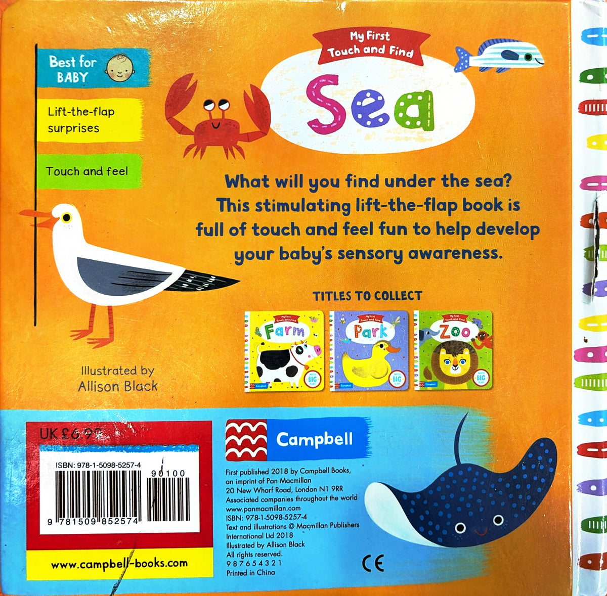 My First Touch and Find: Sea