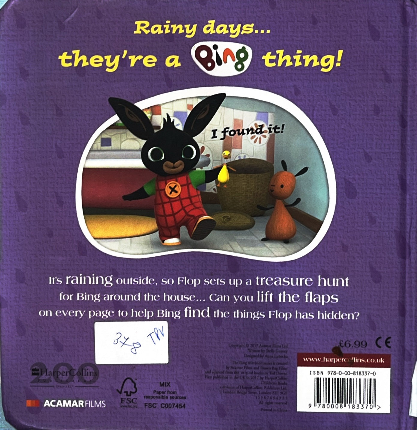 Bing's Rainy days (Lift the flaps)