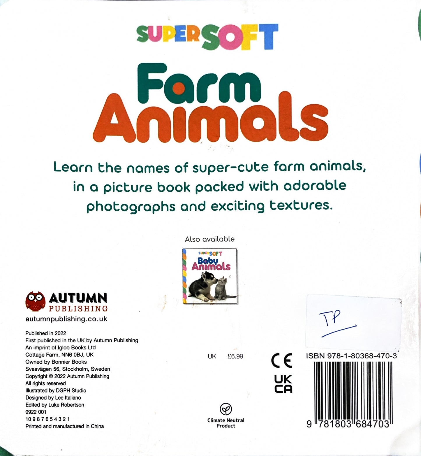 Supersoft Farm animals (Touch and Feel)