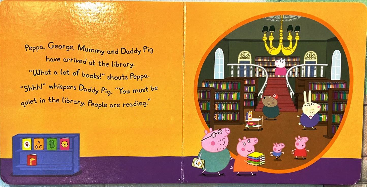 Peppa goes to the Library