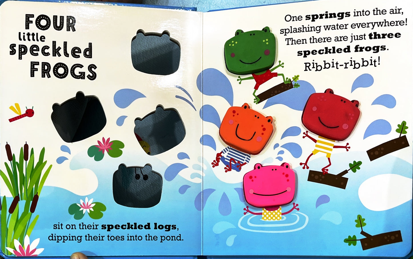 Five speckled Frogs (Touch and Feel)