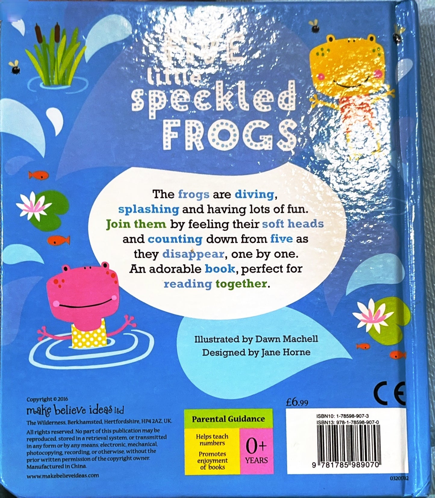 Five speckled Frogs (Touch and Feel)