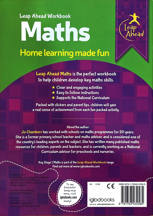Leap Ahead Maths made fun for 5-6 years (with stickers and activities)