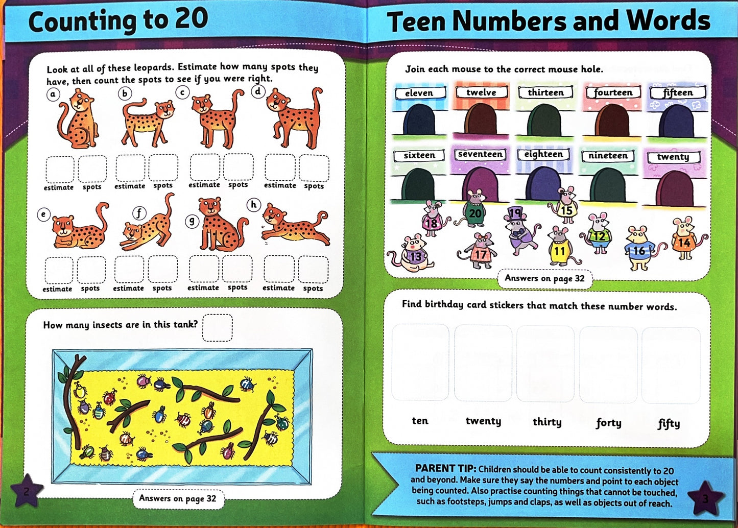Leap Ahead Maths made fun for 5-6 years (with stickers and activities)