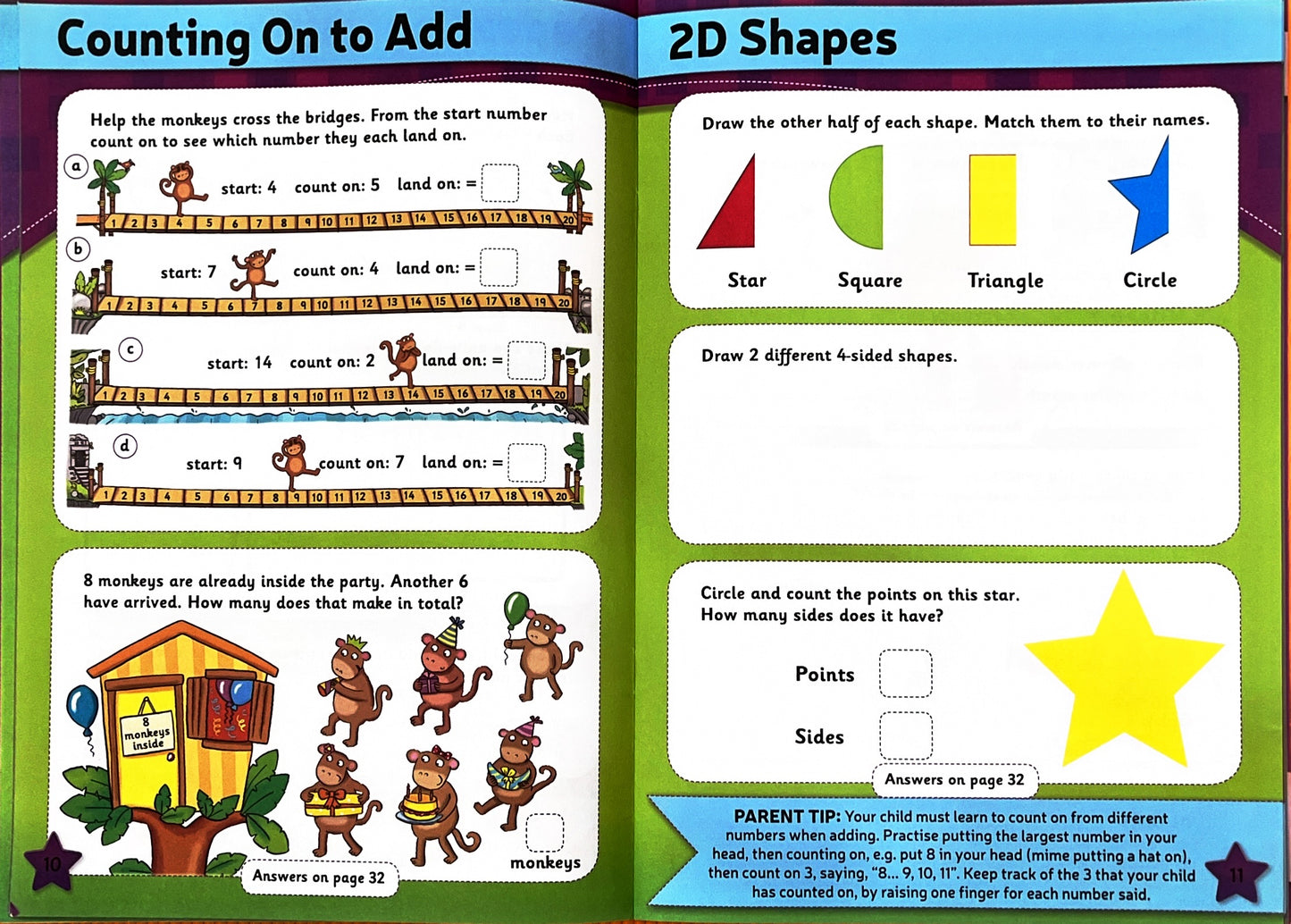 Leap Ahead Maths made fun for 5-6 years (with stickers and activities)