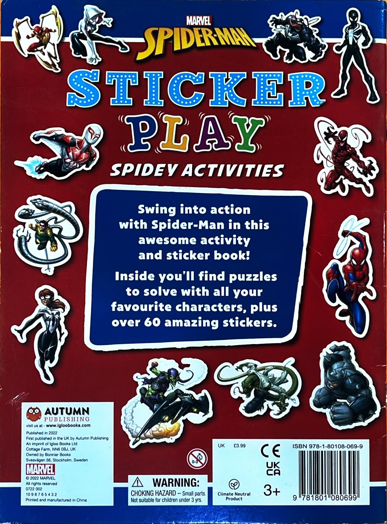 Spiderman Sticker Play (with Activities)