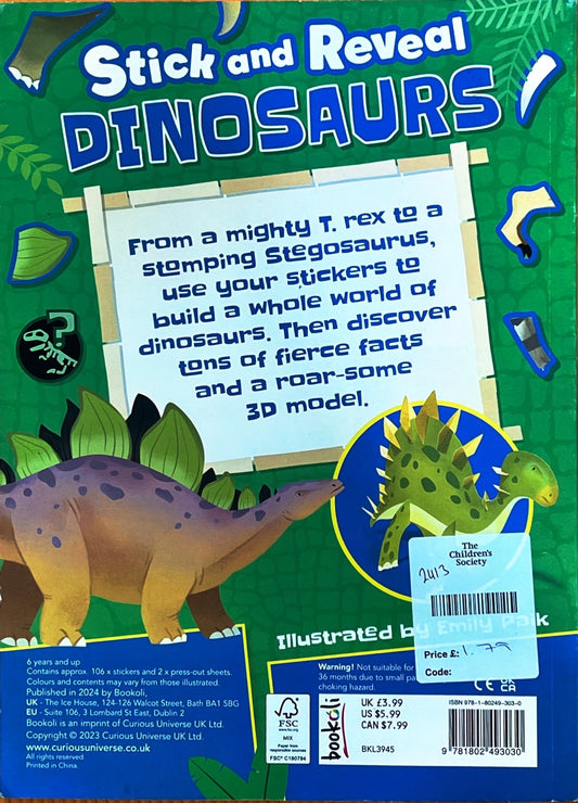 Stick and Reveal Dinosaurs (Activity and Sticker book)