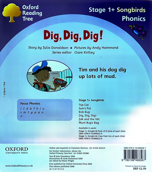 Dig, Dig, Dig Stage 1+ (Julia Donaldson Phonics)