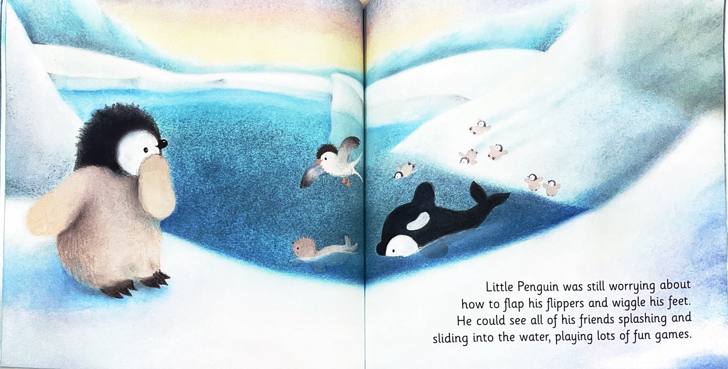Little Penguin learns to swim