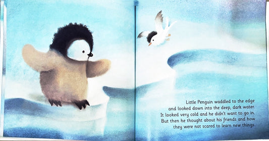 Little Penguin learns to swim