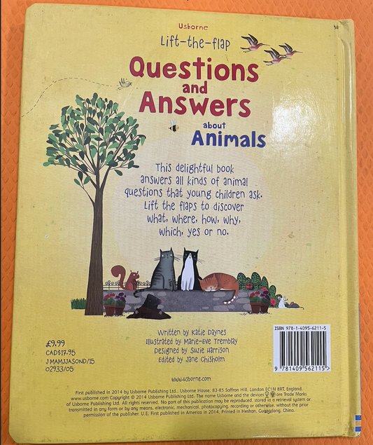 Questions and Answers about Animals (Lift the Flaps)