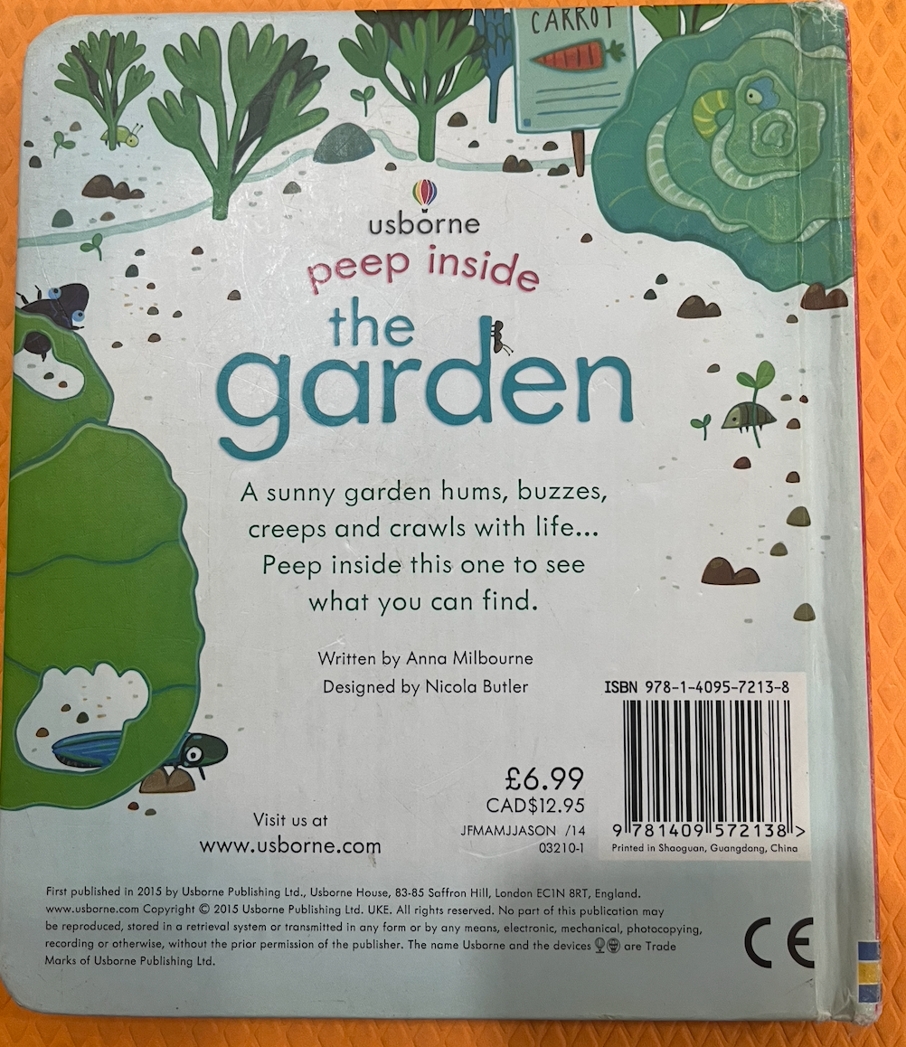 Usborne Peep Inside the Garden (Lift the Flaps)