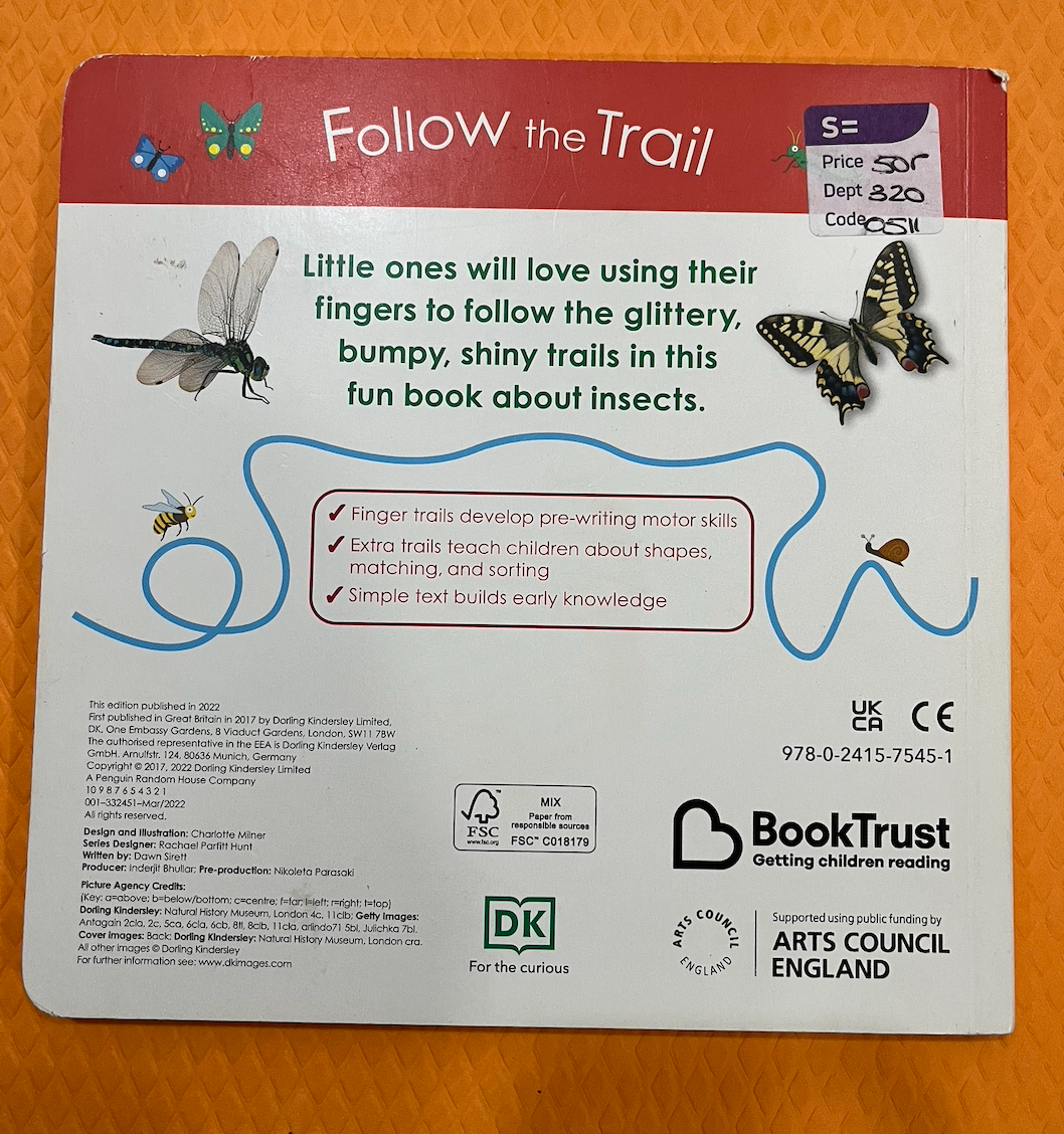 Follow the trail:  Minibeasts (Touch and Feel)